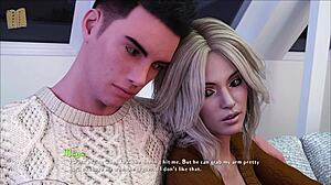 Being a Dik 301 Ukazuje Krivky Boobs v Outfite