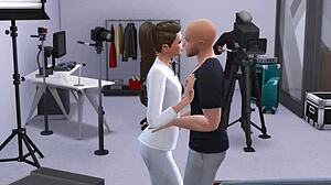 Behind the Scenes: Porno Casting with Rough Cowgirl and Doggy in Sims 4 3D.