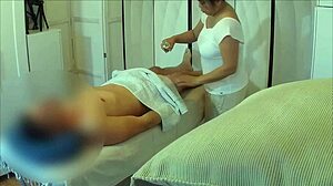 Massage parlor security footage reveals steamy encounter