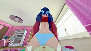 Anime hentai game Mita rocks sex in wild positions with steamy blowjobs.