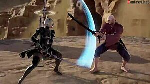 2-b dance and get fucked in the shower, emotions running high in fantasy manga.