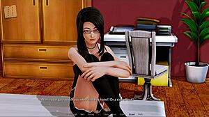 Cartoon porn with a harem theme in an anime-style hotel