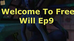 I love exploring big tits in Free Will 9 anime game