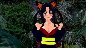 Akeno Himejima Blindfolded Blowjob and Kuroka Switch in HSDxD NTR Madness E9 Full Movie on Sheer FantasyKing3.