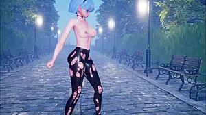 I’m obsessed with this cute anime girl dancing before getting pounded in part 2