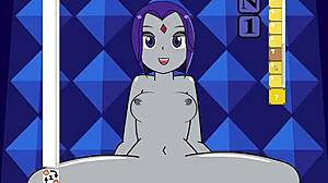 i watch raven getting her pussy and ass fucked in teen titans anime hentai