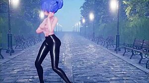 cute anime girl dances before wild fucking in part 3