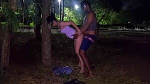 The Urge Was So Strong We Fucked in Public Park with Monster Cock. Anime Lingerie Blowjob Added Heat.