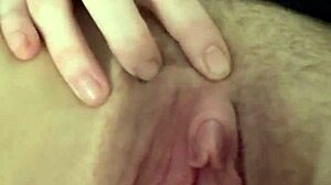 Blondebunny8 fucking her pussy hard with a big dildo