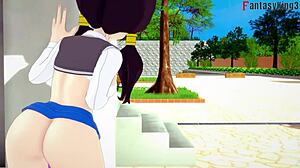 Gohan Sneaks Fucking Android 21 and Chichi. Dragon Ball Fantasy with Milky Big Tits!
