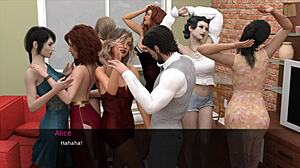 Pine Falls 26: Big Tits in 3D Anime Game Action