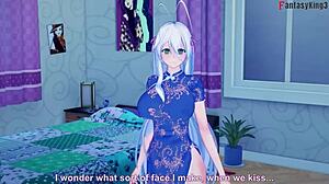 Hentai teacher's naughty kimono slip