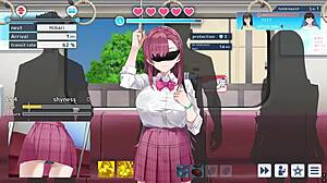 Decoy investigator Lina in JK outfit and blindfold