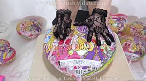 cute anime balloon popping - wanna see something wild happen?