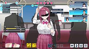 Lina JK in blindfold hentai