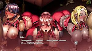 scream club member offers wild blowjob in game