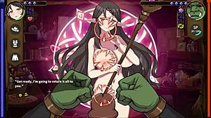 【変態ゲーム　プレイ】Spirit Pregnancy Nimue Edition - Sexy Hentai Game Adventure