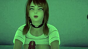 रिंगो 3डी कार्टून हेंटाई गेम में शाइन करती है एनिमे फ्लेयर के साथ