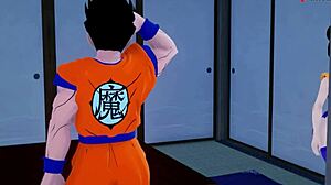Gohan's secret rendezvous with Android 21 and Oppai MILF