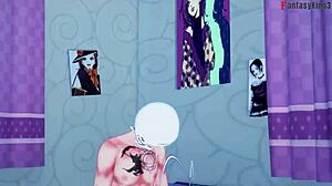 Teacher Rossweisse Kimono Blowjob in Hsdxd Ntr Madness E9