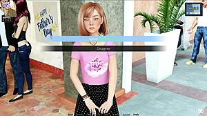 3D animated porn with big tits and commented gameplay