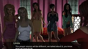 pine falls 40 with big tits and tits in 3d game