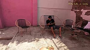 Double Penetration with Mexican Friend Ends Messy