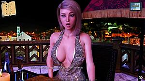 Big-boobed cartoon sex scenes with commentary