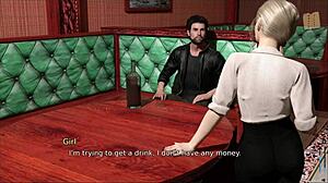 松瀑布59展示曲线3D动漫动作