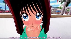 Oppai lovers rejoice with Anzu Mazaki's poolside adventure