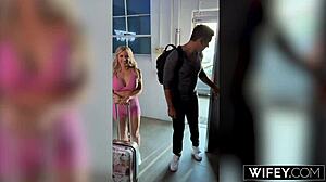 Wife Danielle Renae enjoys a 5-BBC gangbang with hubby