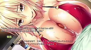 Tenioha feat Ikumi route part 3 shows Ikumi fucking fat tits hard