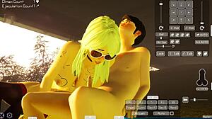 Hey, check Gal & Shota riding wild in HentaiGame