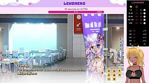 Vtuber Lewdneko gets naughty outdoors in Love Cubed part 10