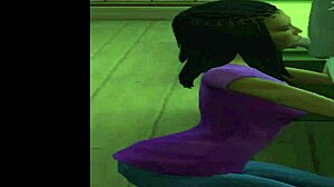Young teacher teaches ebony teen a deepthroat lesson