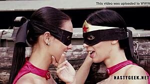 Super Pussydoll Fuck With Strapon - Sexy Wonderfuck Woman Outdoor Action