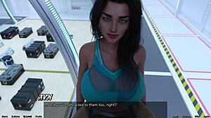 Sexy Indian MILF in space game
