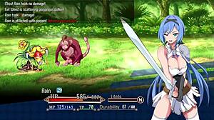 Protagonista takes a bath and masturbates in game