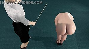 British BDSM toon gets spanked