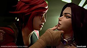 Arkein Jinx's hot as hell 3D SFM porn compilation