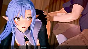 3D animated Asian asses get hammered in SAO parody