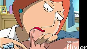 Lois faces famous toons in porn