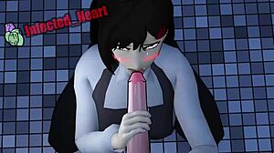 Kobeni pov: sloppy blowjob with deepthroat sound loop