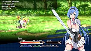 Protagonista takes a bath and masturbates in game