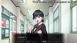 Intense buttplug action in anime