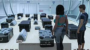 Sexy Indian MILF in space game