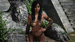 big ass colombian ebony milf shows off her collection