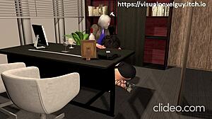 3D animated office hentai videos