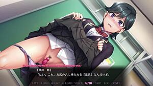 Intense buttplug action in anime