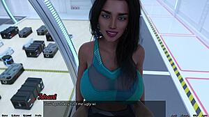 Sexy Indian MILF in space game